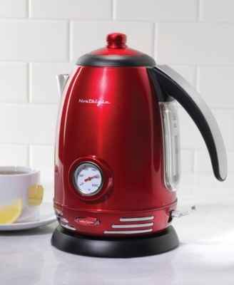 Retro 1.7-Liter Stainless Steel Electric Water Kettle