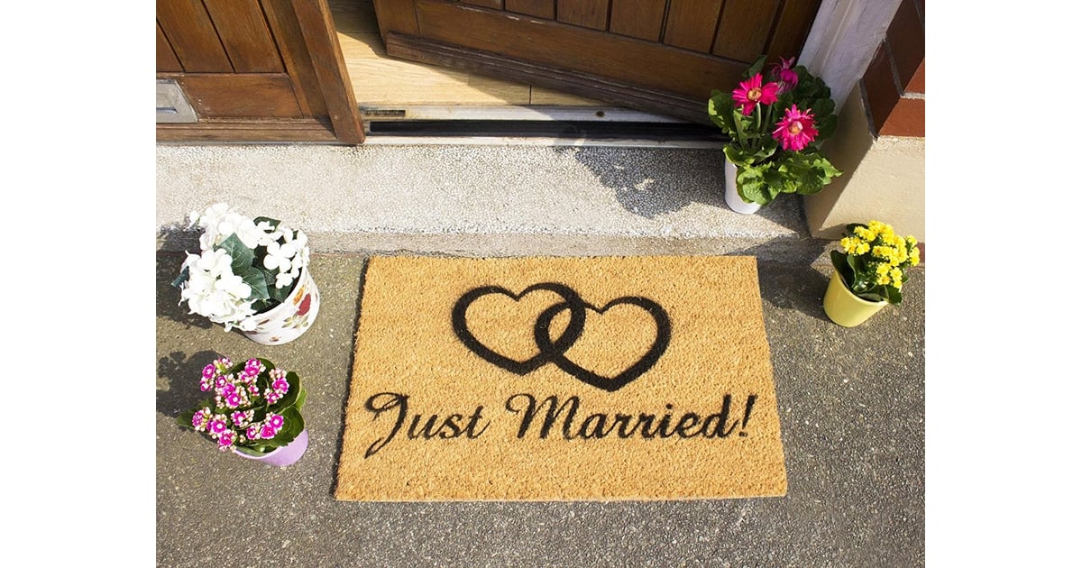 Just Married Novelty Doormat Best Weddings Gifts on Amazon POPSUGAR