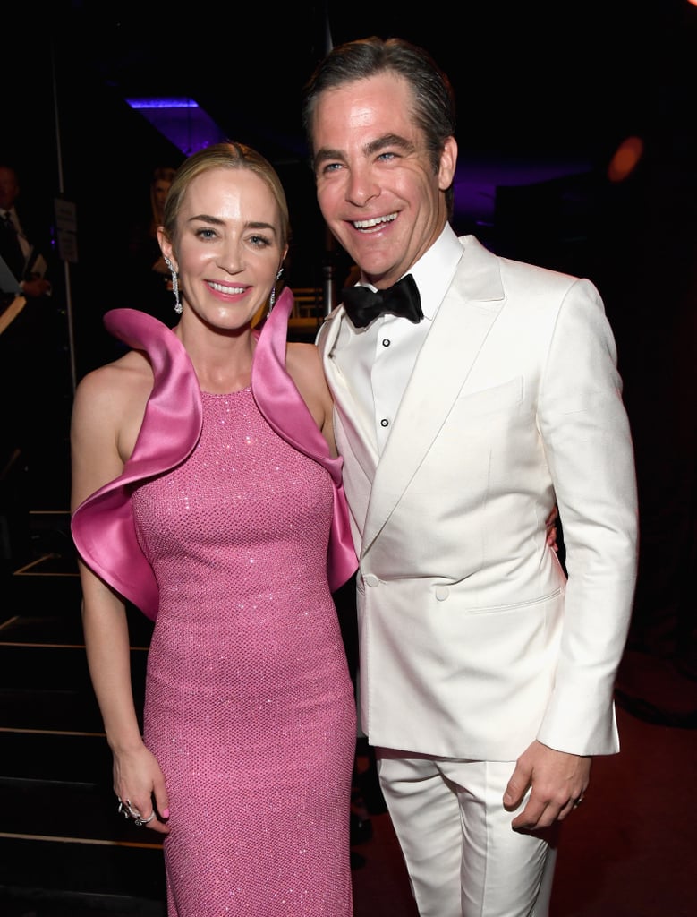 Pictured: Emily Blunt and Chris Pine