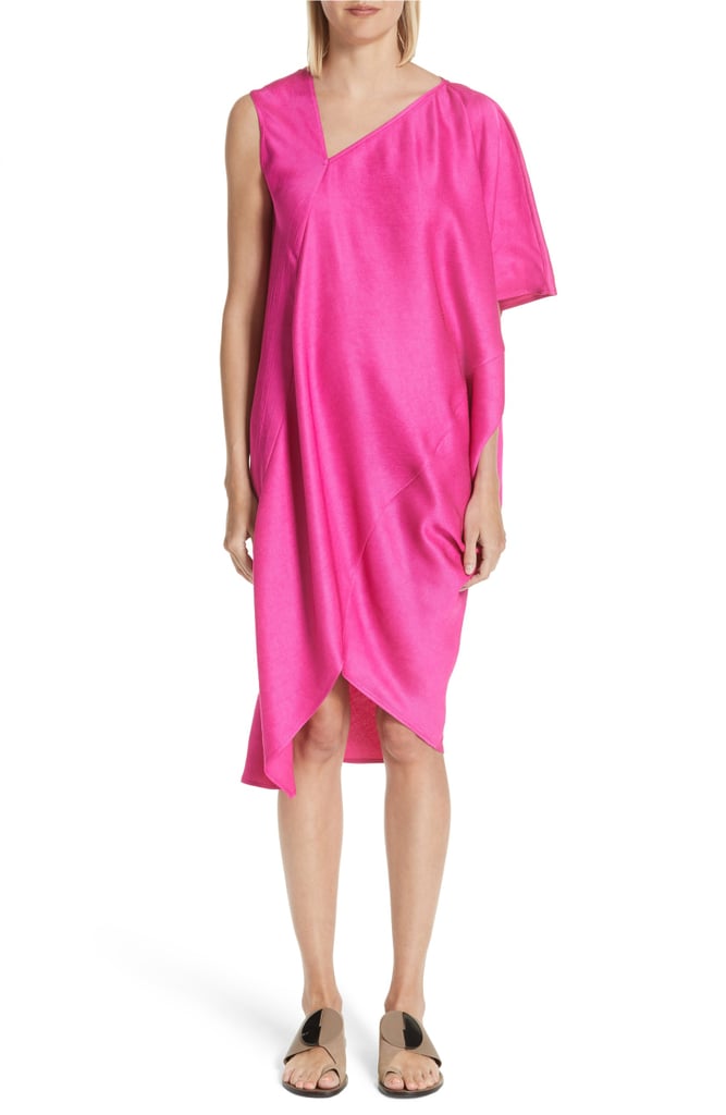 Zero + Maria Cornejo Asymmetrical One-Shoulder Dress