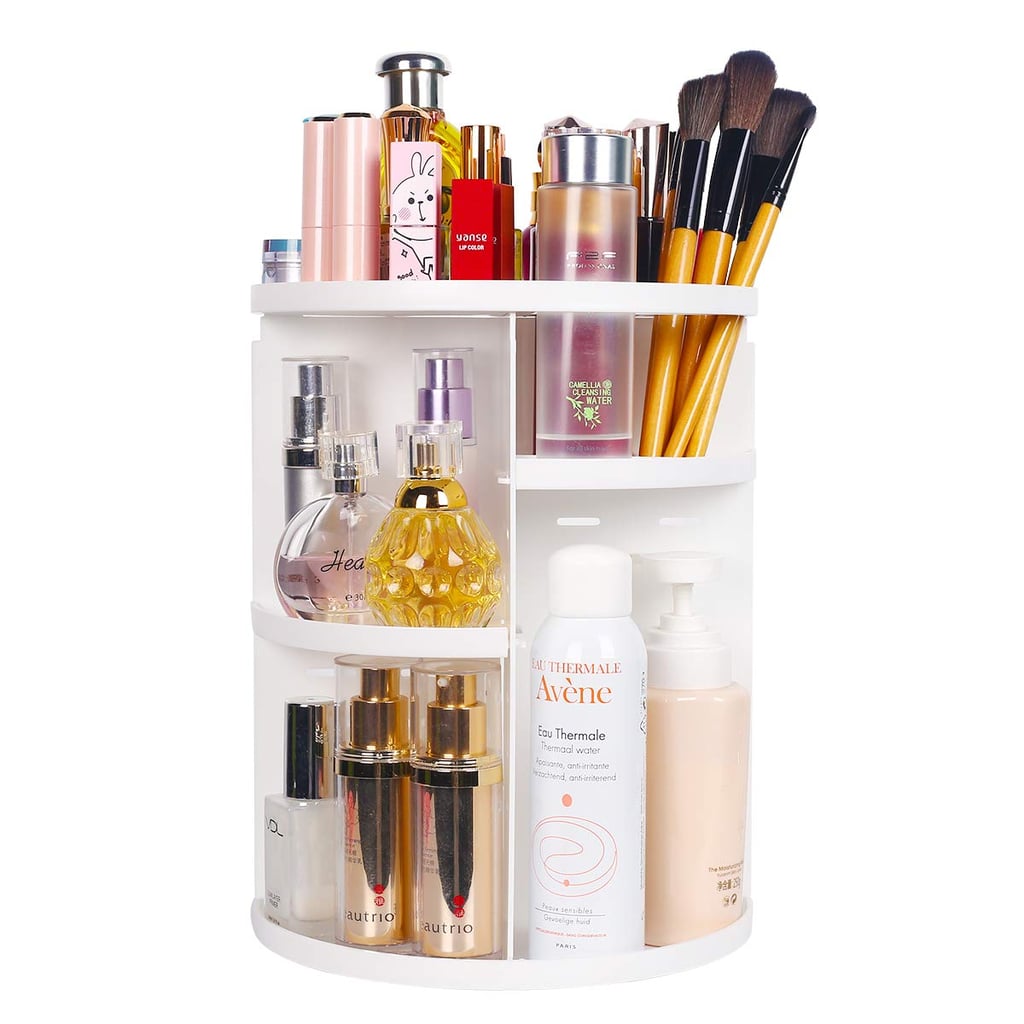 Sanipoe 360 Makeup Organiser, DIY Detachable Spinning Cosmetic Makeup Caddy Storage