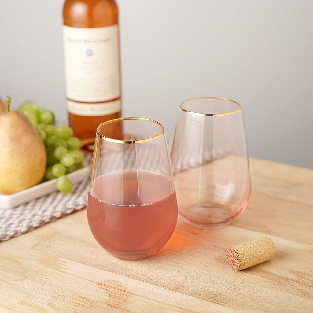 A Vintage Aesthetic: Twine Rose Crystal Stemless Wine Glasses