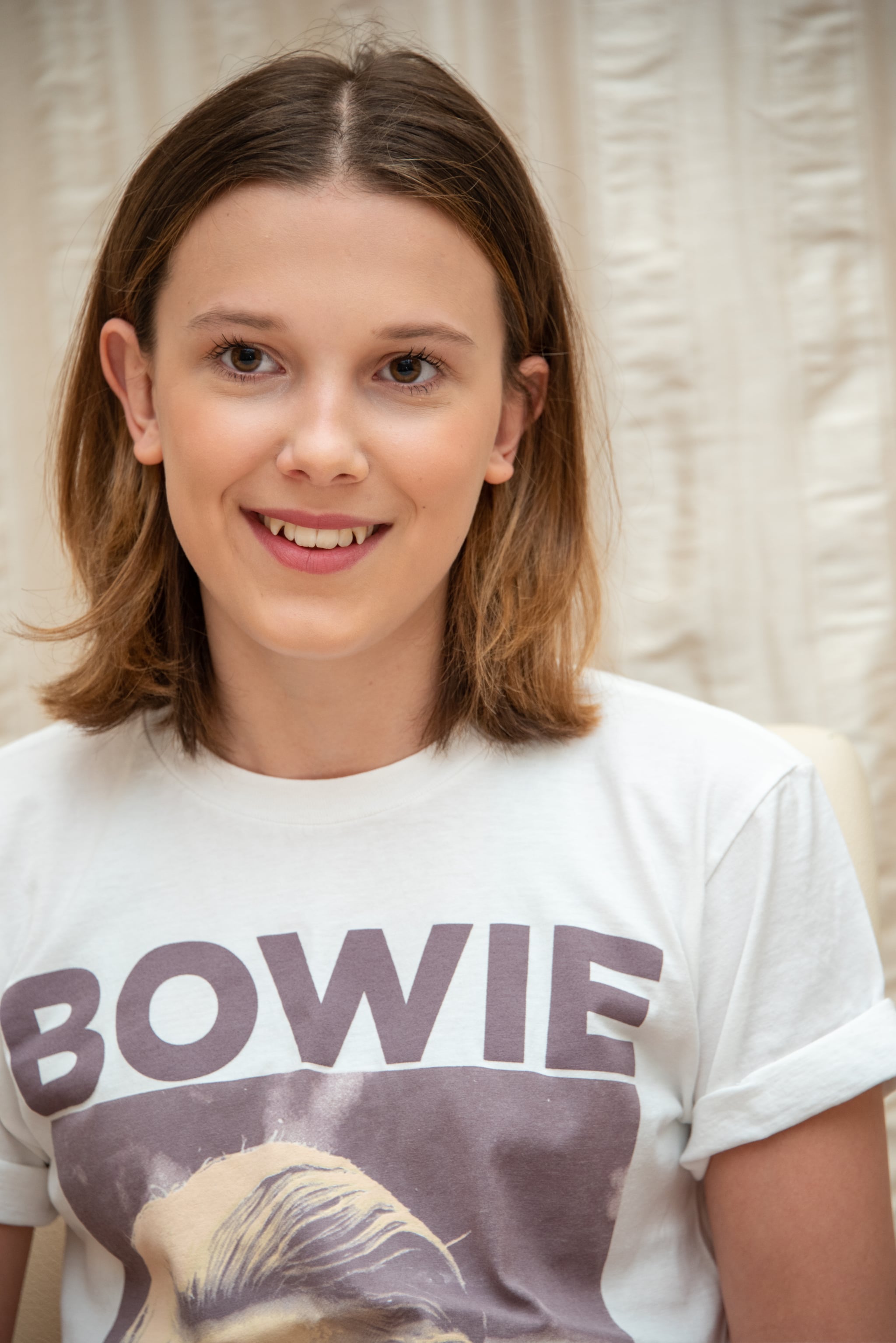 Millie Bobby Brown With A Lob Haircut In 2018 Millie Bobby