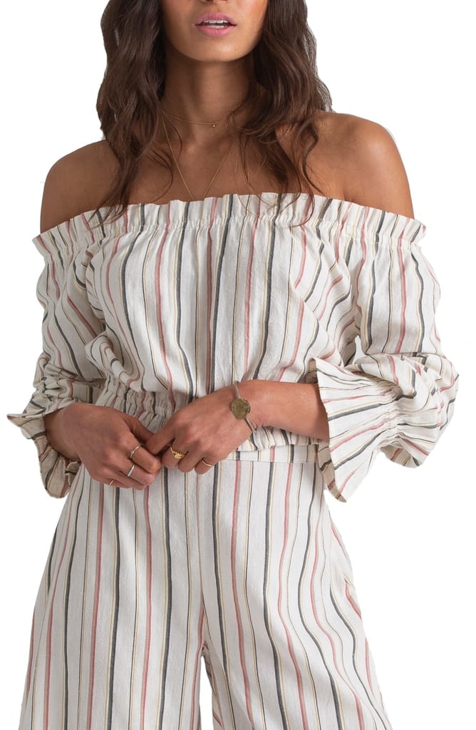 Billabong x Sincerely Jules Tulum Weathers Off-the-Shoulder Crop Top