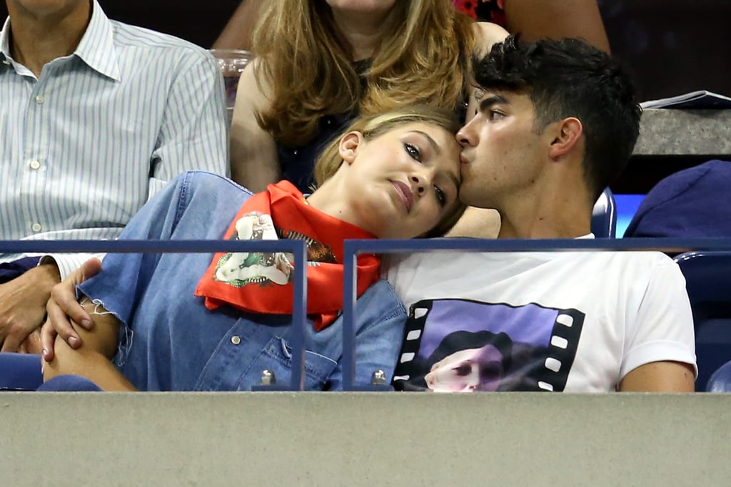 Kendall Jenner, Gigi Hadid, and Joe Jonas US Open Pictures