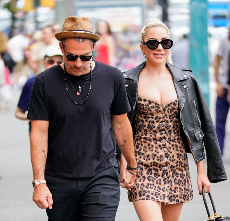 NEW YORK, NY - JUNE 28:  Lady Gaga and Christian Carino walk to her studio on June 28, 2018 in New York City.  (Photo by Gotham/GC Images)