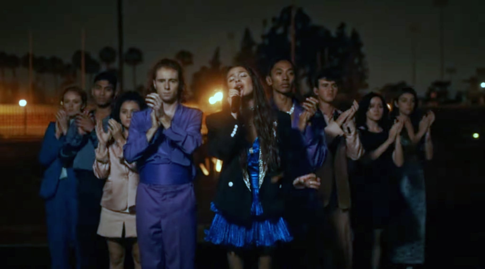 Olivia Rodrigo's Blue Prom Dress in 