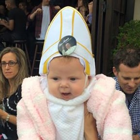 Baby Dressed as Pope Makes Pope Francis Laugh