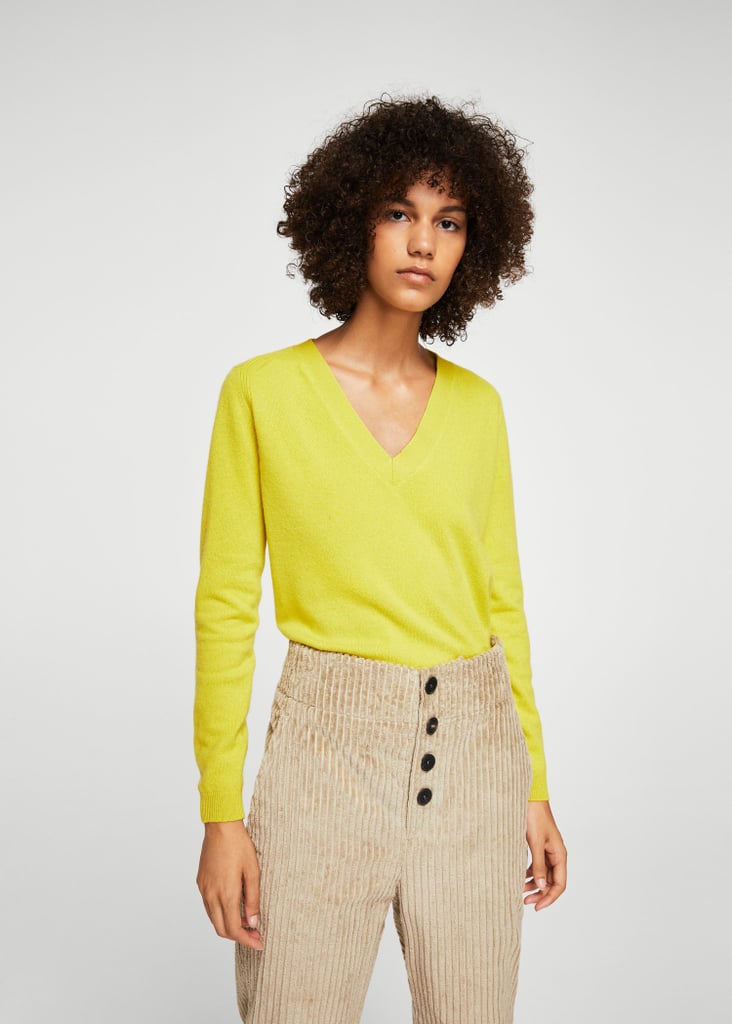 Mango V-Neck Cashmere Sweater