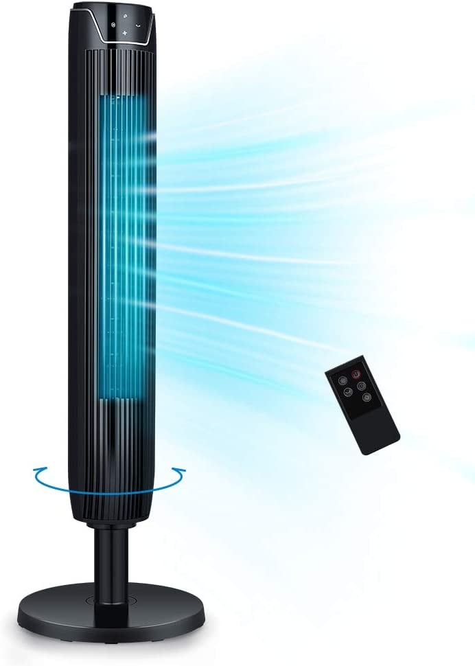 Tower Fan 42 Inch Portable Oscillating Quiet Cooling Fan