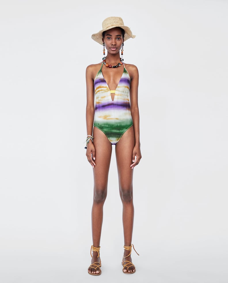 Zara Tie-Dye Print Swimsuit