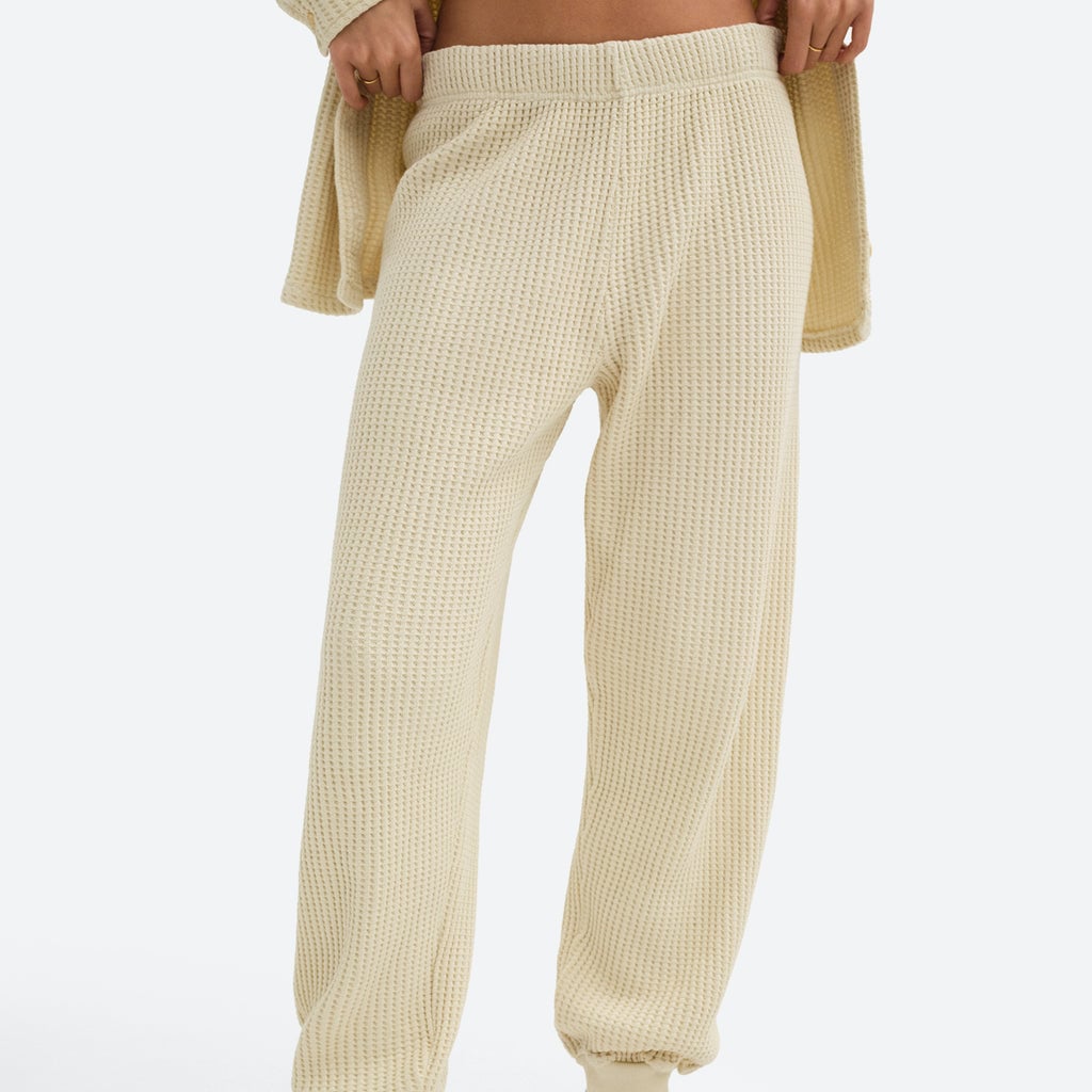 Organic Waffle Relaxed Jogger