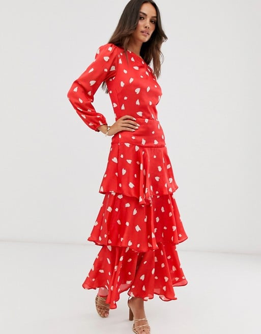 True violet polka outlet dot dress