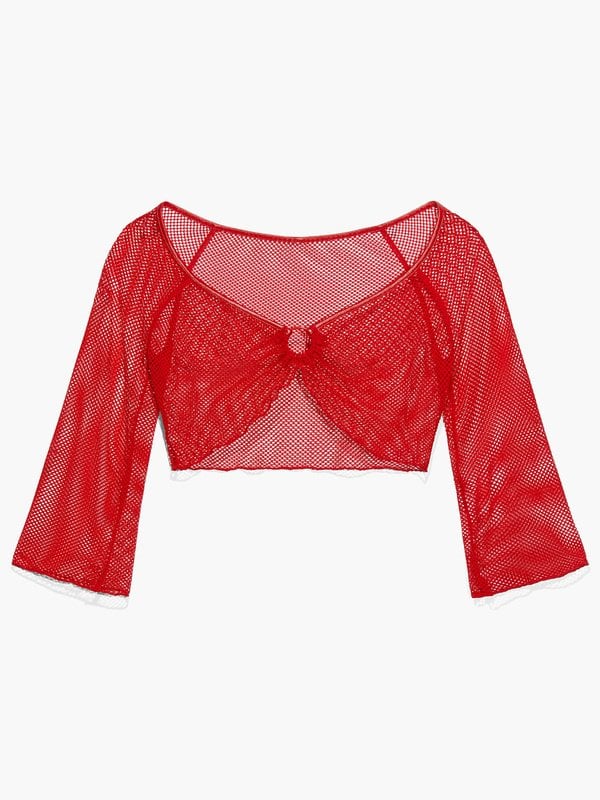 Glossy Flossy Seamless Slip (XS-XL) in Red