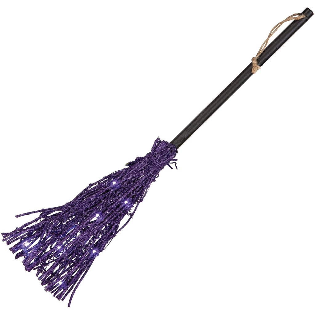 Purple Twig Light-Up Broom