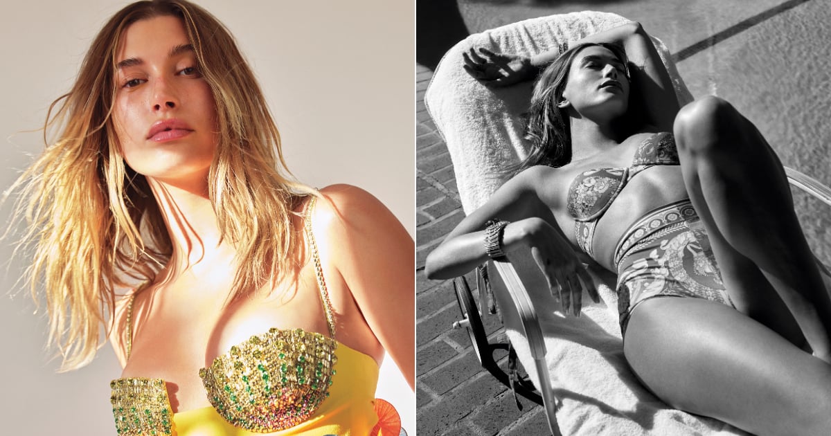 Hailey Bieber Provides All the Bikini Inspo We Asked For in Elle Magazine