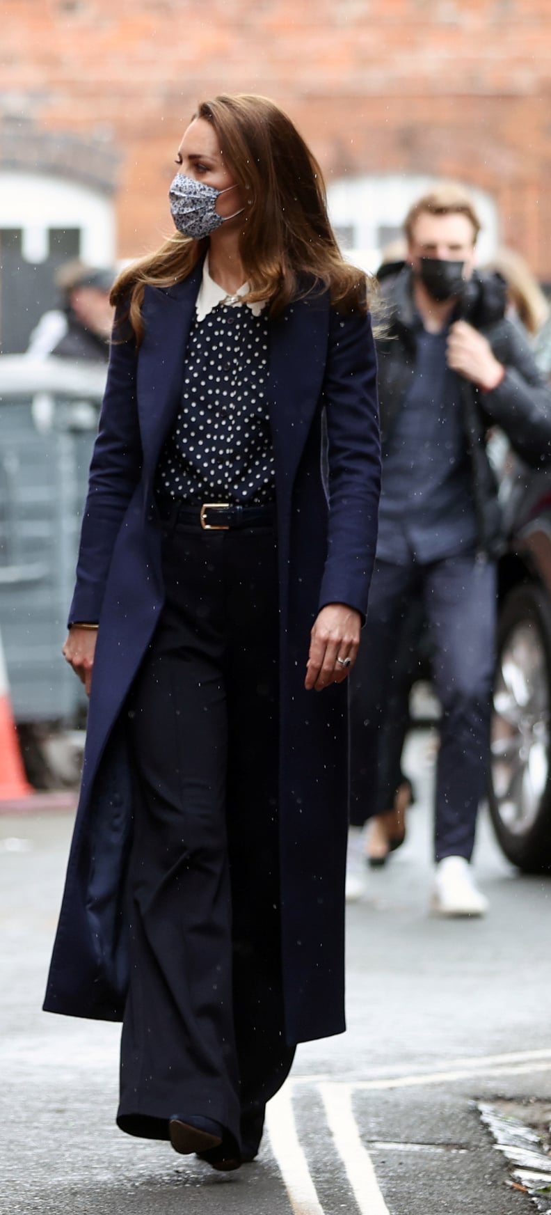 Catherine Walker Navy Blue Long Length Coat