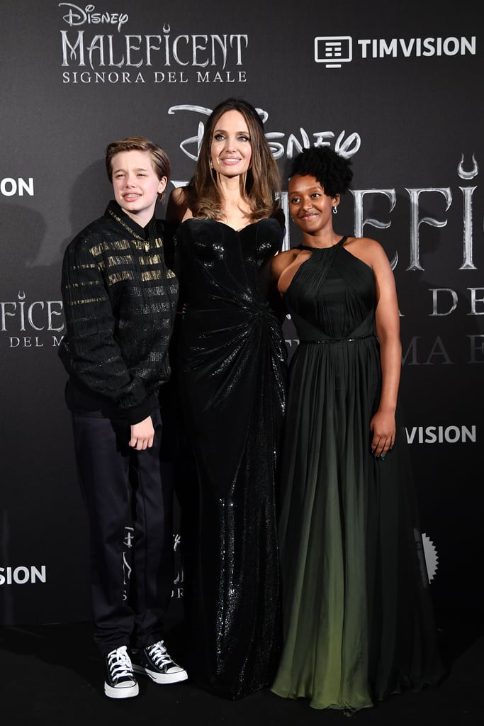 Angelina Jolie and Her Kids Maleficent 2 Press Tour Photos