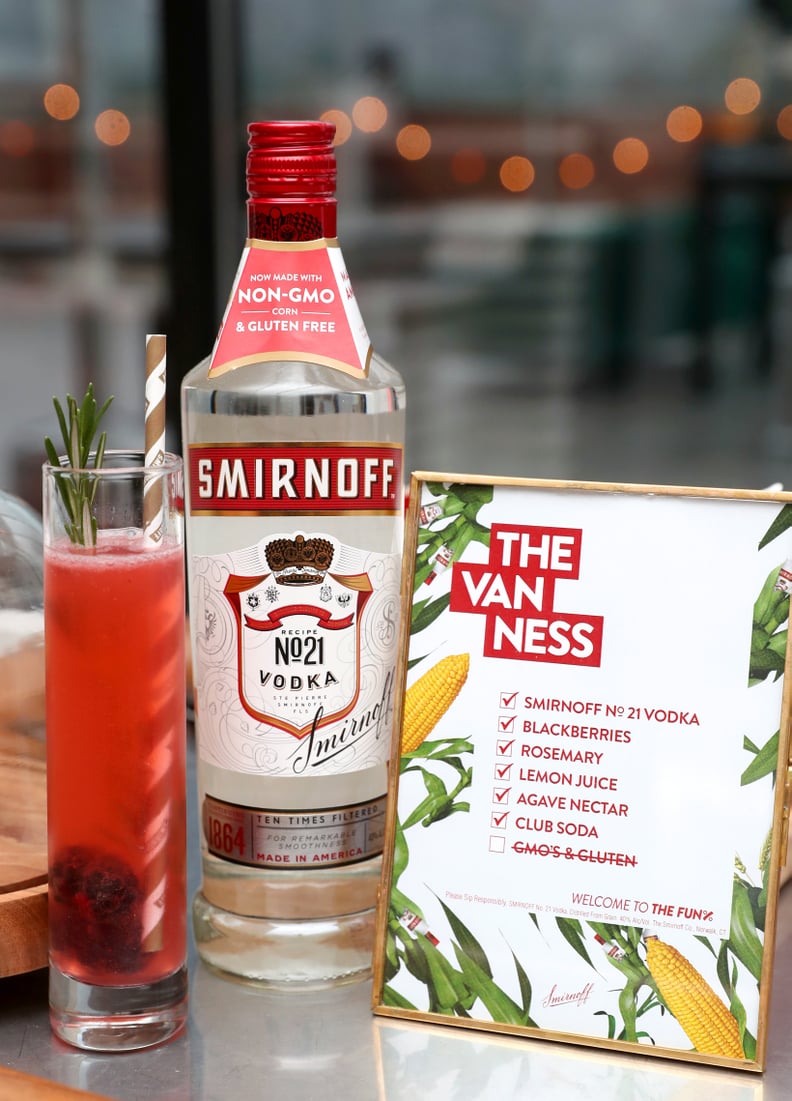 NEW YORK, NY - OCTOBER 8:  The Van Ness (YASS!) made with Smirnoff No. 21 Vodka, now non-GMO on display on October 8, 2018 in New York City.  (Photo by Cindy Ord/Getty Images for Smirnoff)