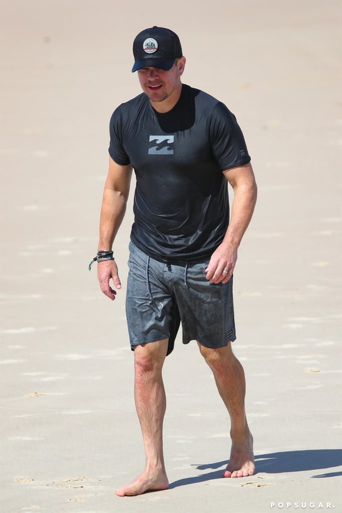 Chris Hemsworth and Matt Damon Australia Pictures April 2018