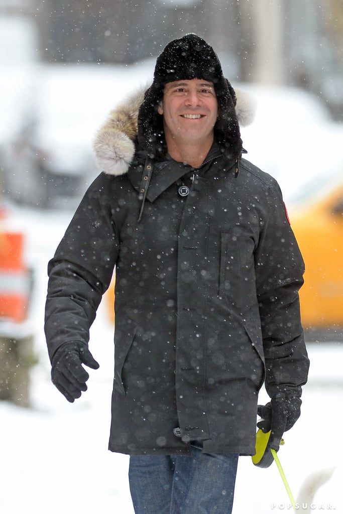 Andy Cohen was all smiles during a snowy Tuesday walk in NYC.