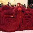 Cardi B Came in Hot in a Fiery Red Peacock Gown Worthy of the Met Gala's Theme