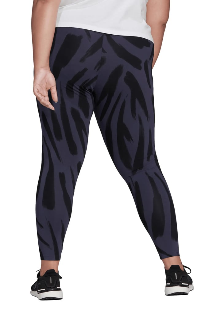 Patterned Leggings: Adidas Future Icon Feel Fierce Stretch Cotton & Recycled Polyester Leggings