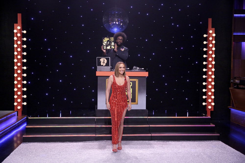 Jennifer Lopez Red David Koma Dress Jimmy Fallon May 2018