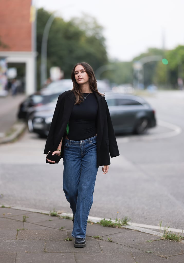 Jeans, Blazer, and Doc Martens Shoes