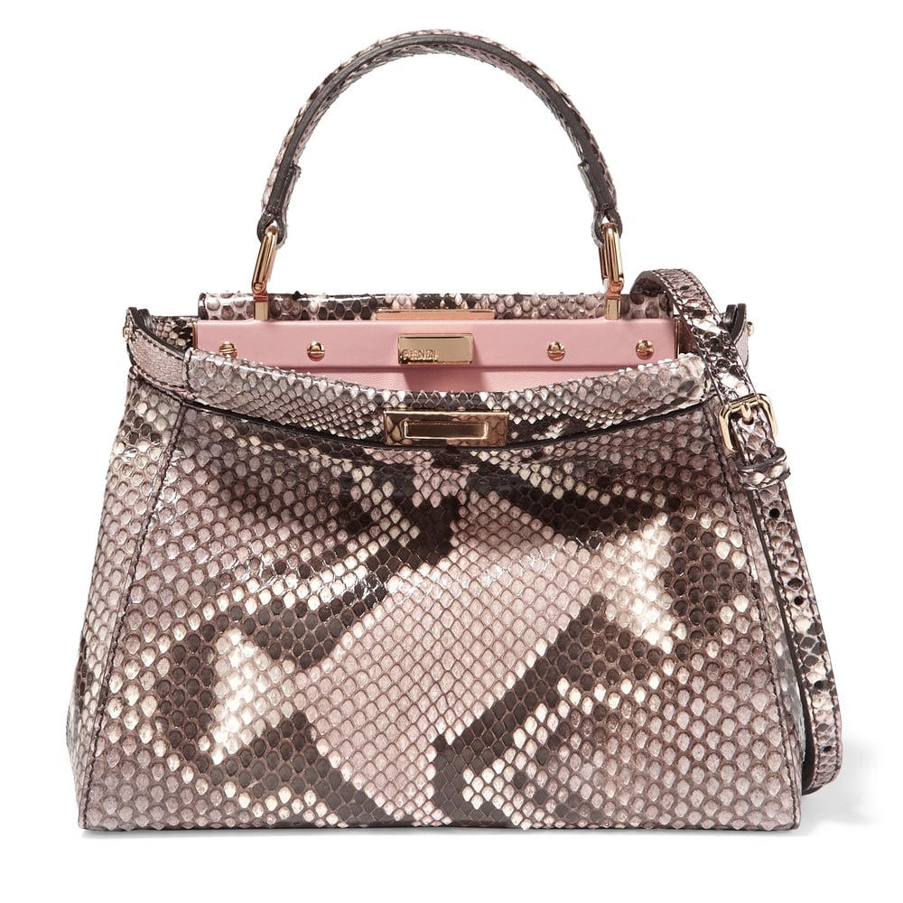 Fendi Peekaboo Mini Python Shoulder Bag Pink 5 950 The Ultimate Guide To Fall S Hottest Handbag Trends Popsugar Fashion Photo 39