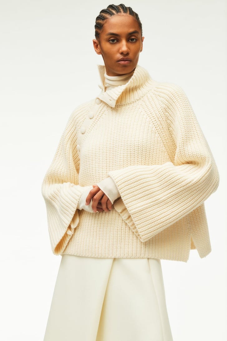An Oversized Sweater Zara Limited Edition Buttoned Oversized
