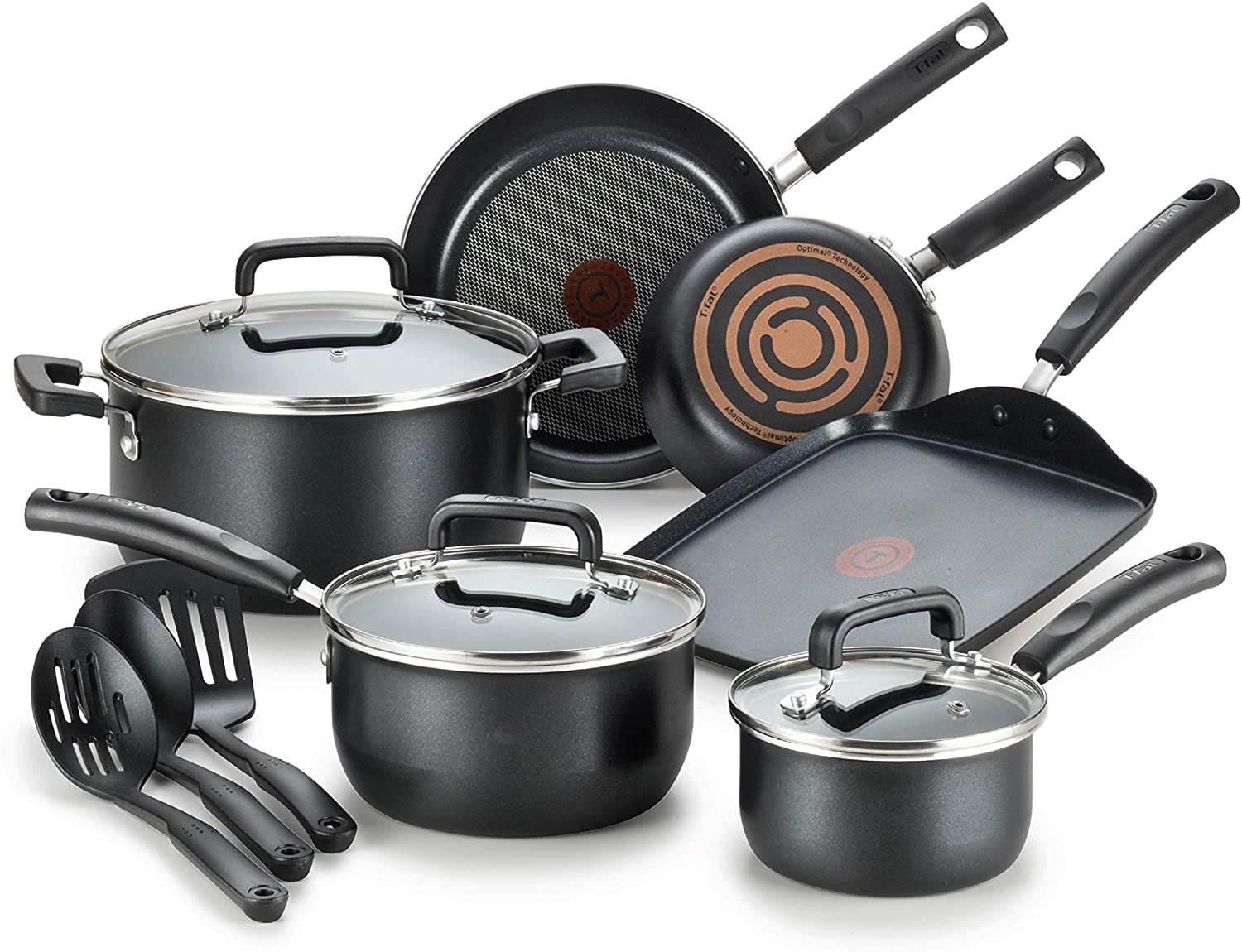 T-fal Signature Nonstick Dishwasher-Safe Cookware Set | The ...