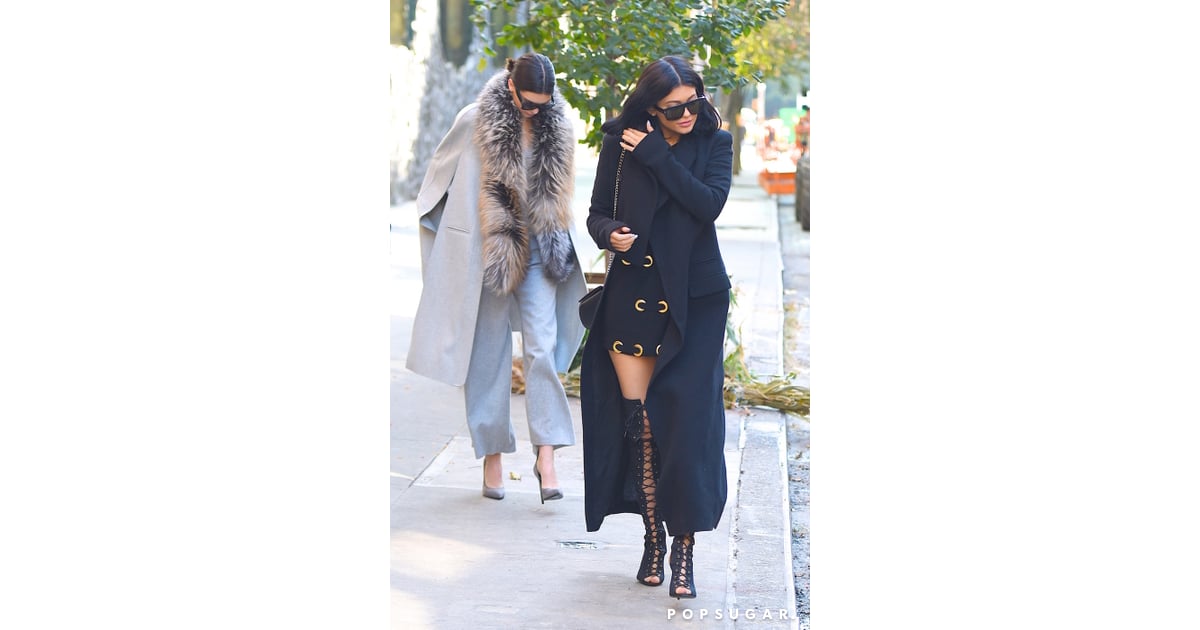 Kendall And Kylie Jenner Wearing Coats Popsugar Fashion Photo 3 