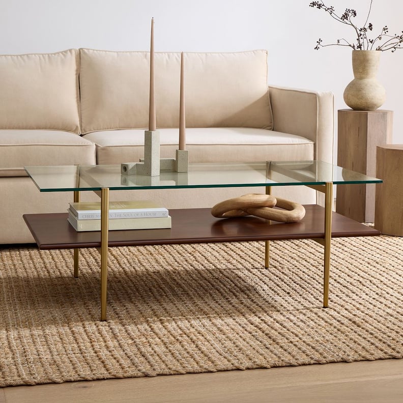 A Coffee Table: West Elm Mid-Century Art Display Coffee Table