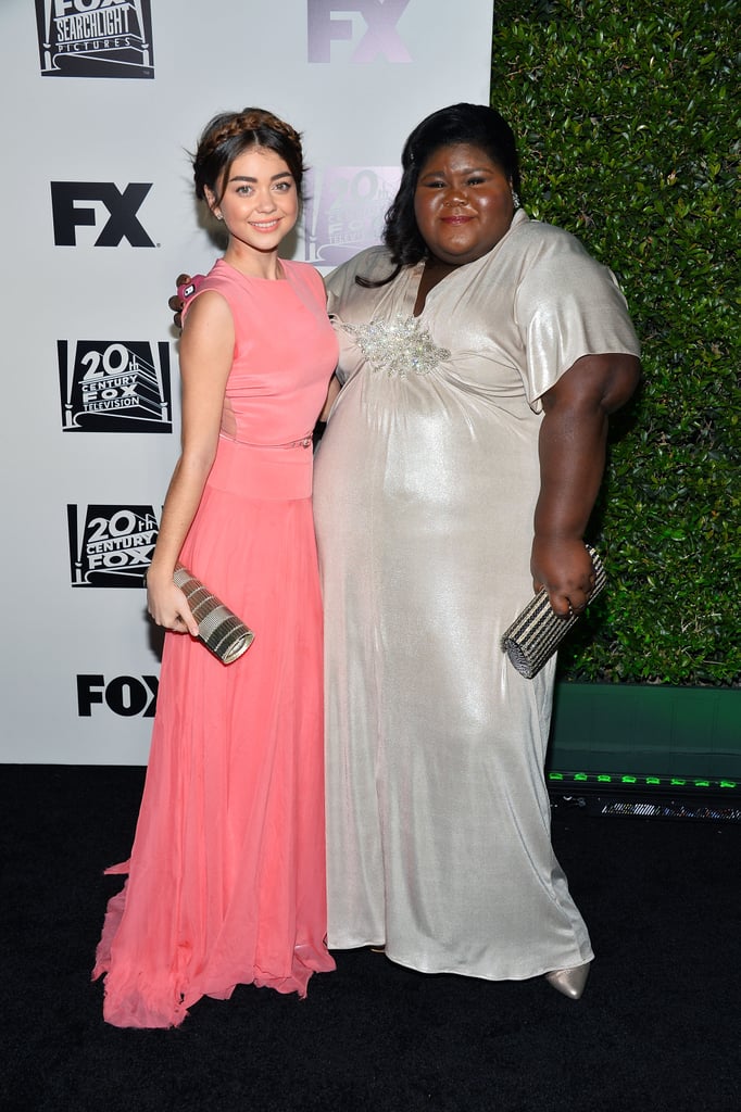 Modern Family's Sarah Hyland and American Horror Story's Gabourey Sidibe posed together.