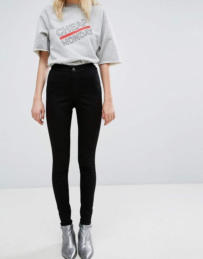 Cheap Monday High Waist Super Skinny Jean With No Pocket