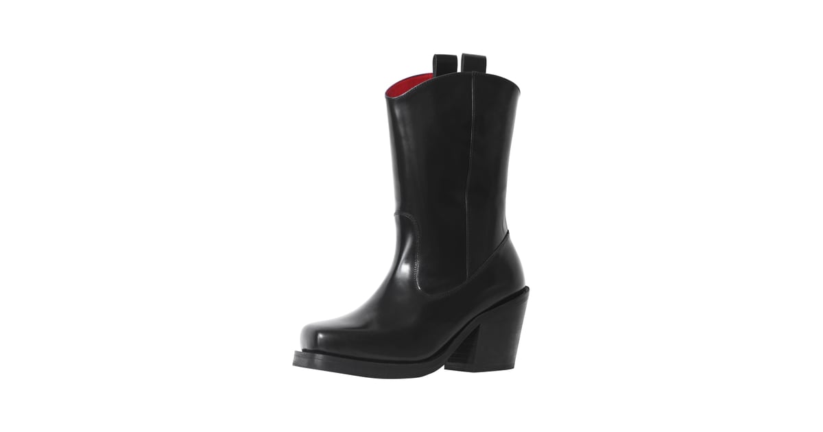 H&M Leather Boots H&M Fall 2018 Studio Collection POPSUGAR Fashion