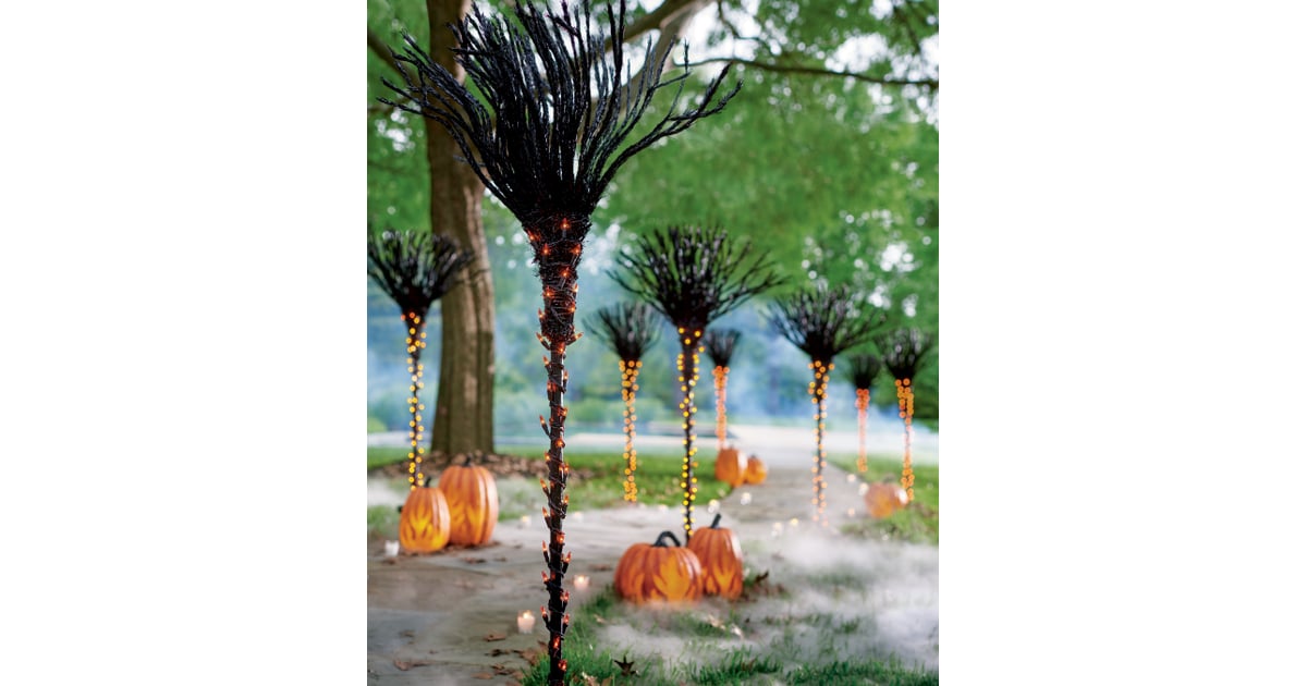 Pre Lit Broomstick Pathway Markers Set Of Three This Brand Just Dropped The Most Killer Halloween Decor Of 2019 And No It S Not Too Early Popsugar Home Photo 29
