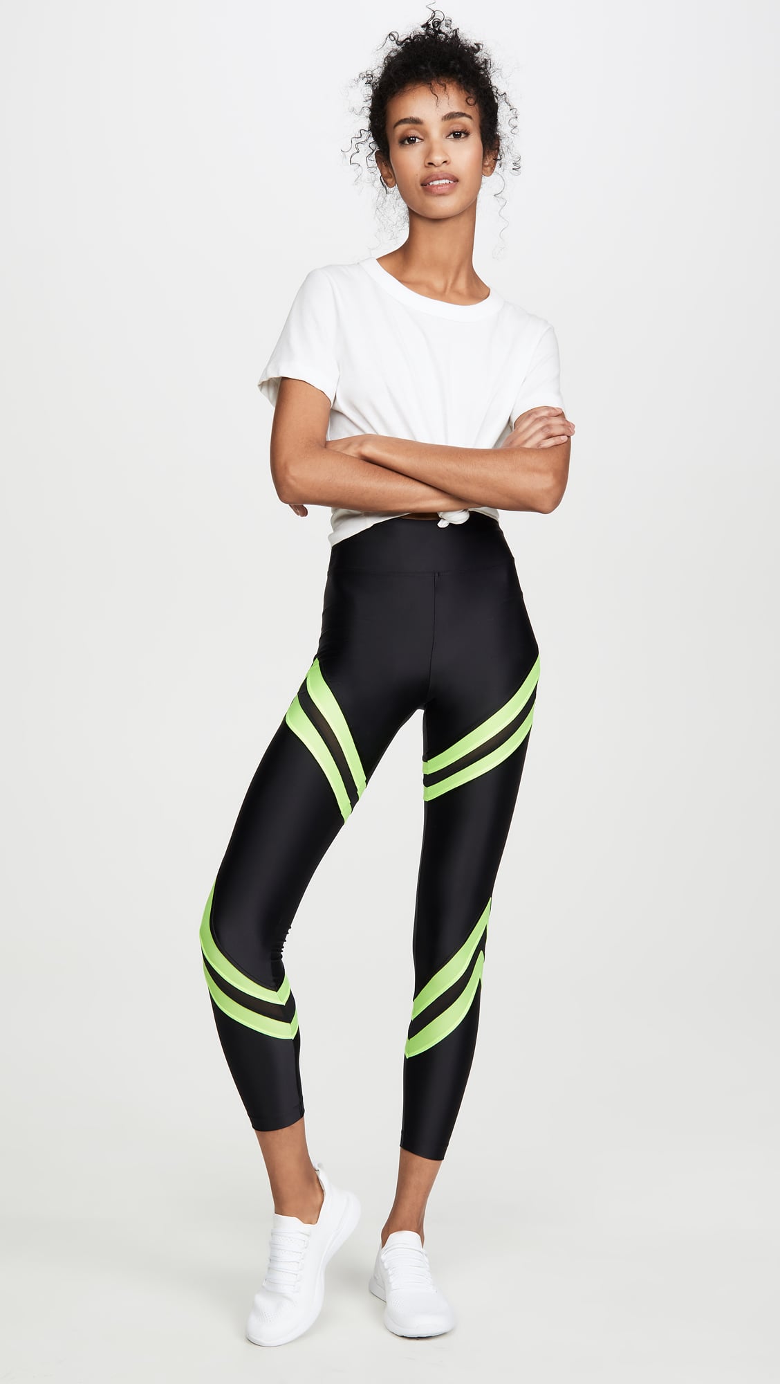 Buy Kidwala Striped Capri Leggings - High Waisted Workout Gym Yoga