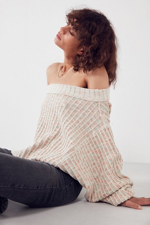 Ecote Colby Oversized Off The Shoulder Ribbed Sweater 27 Fall Must Haves That Are Anything But Basic All From Urban Outfitters Popsugar Fashion Photo 5