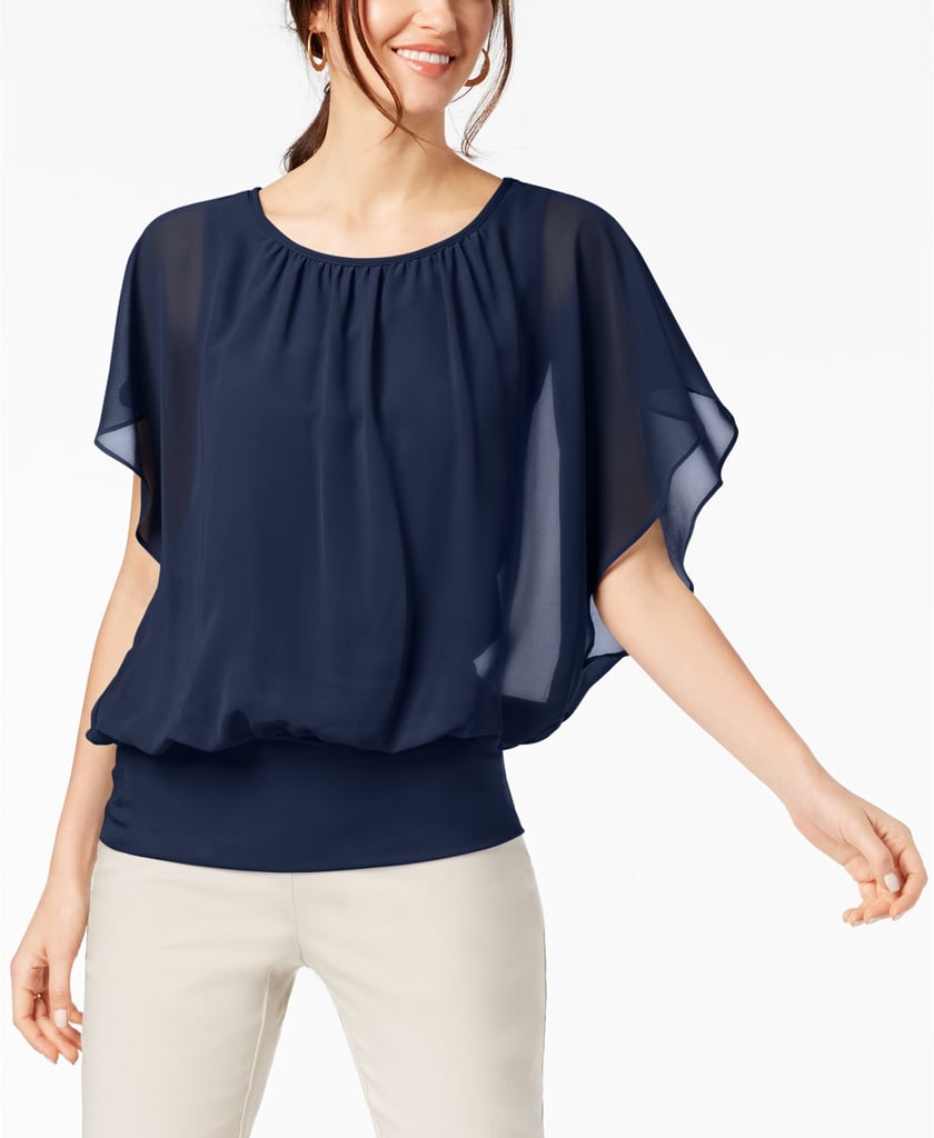 JM Collection Flutter-Sleeve Top