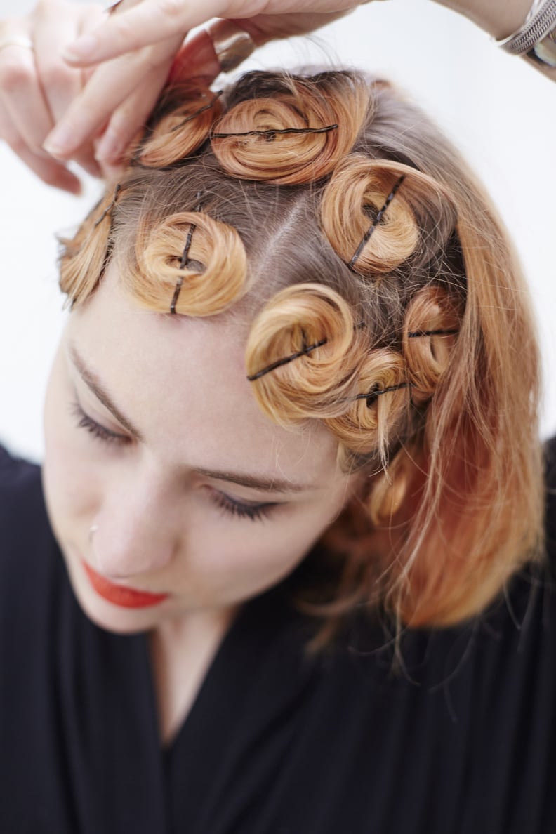 如何做的卷发——第六步:卷在头顶的头发吗