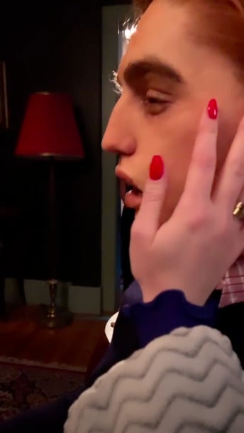 Madeleine Petsch's Red Nail Polish for Riverdale
