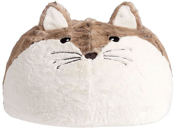 Fox Faux-Fur Critter Beanbag