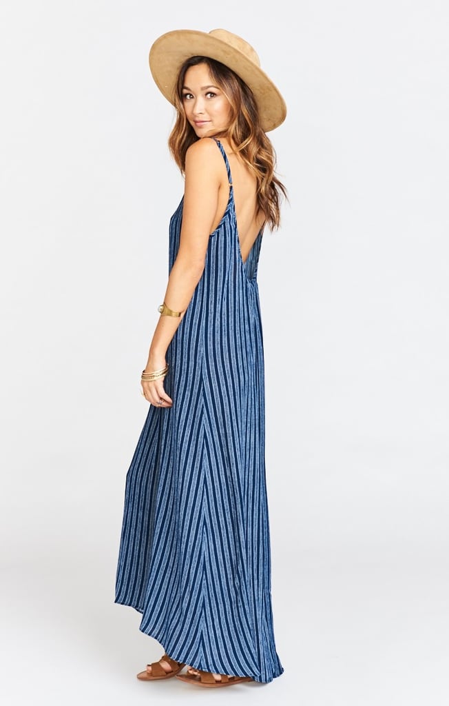 MUMU Turlington Maxi Dress ~ Stella Stripe Cloud ($154)