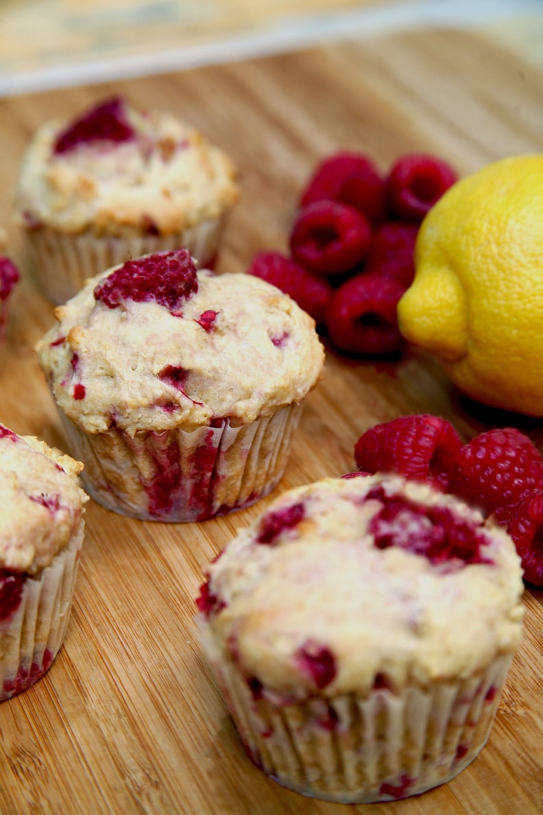 Low-Sugar, High-Protein Lemon-Raspberry Muffins