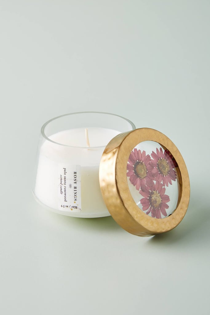 Floral Press Candle