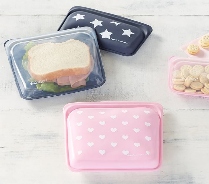 Stasher Silicone Reusable Sandwich and Snack Bags