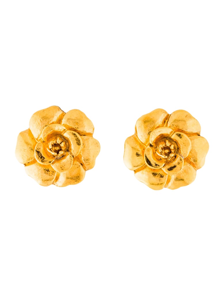 Chanel Camellia Clip-On Earrings