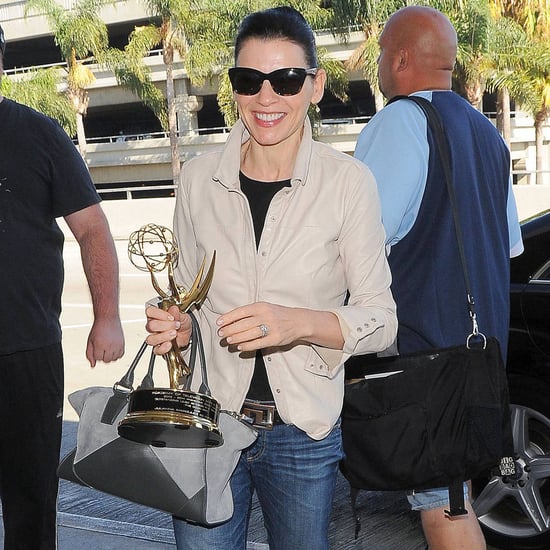 Julianna Margulies Flying With Her Emmy | Pictures